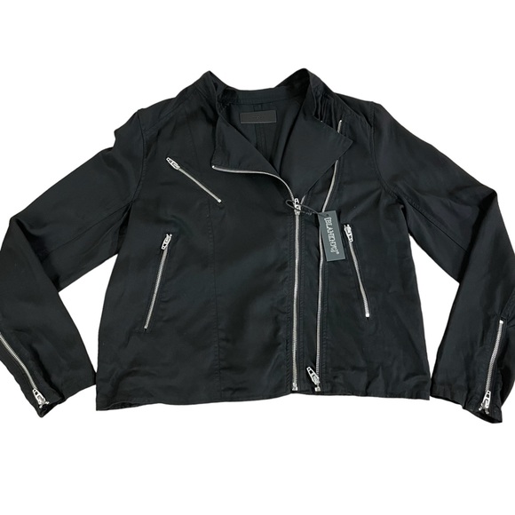 Blank NYC NWT black moto jacket with double zipper Large - Picture 6 of 15